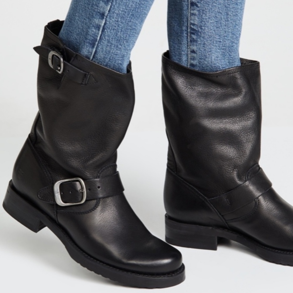 Frye Natalie Engineer Motto Boots 8